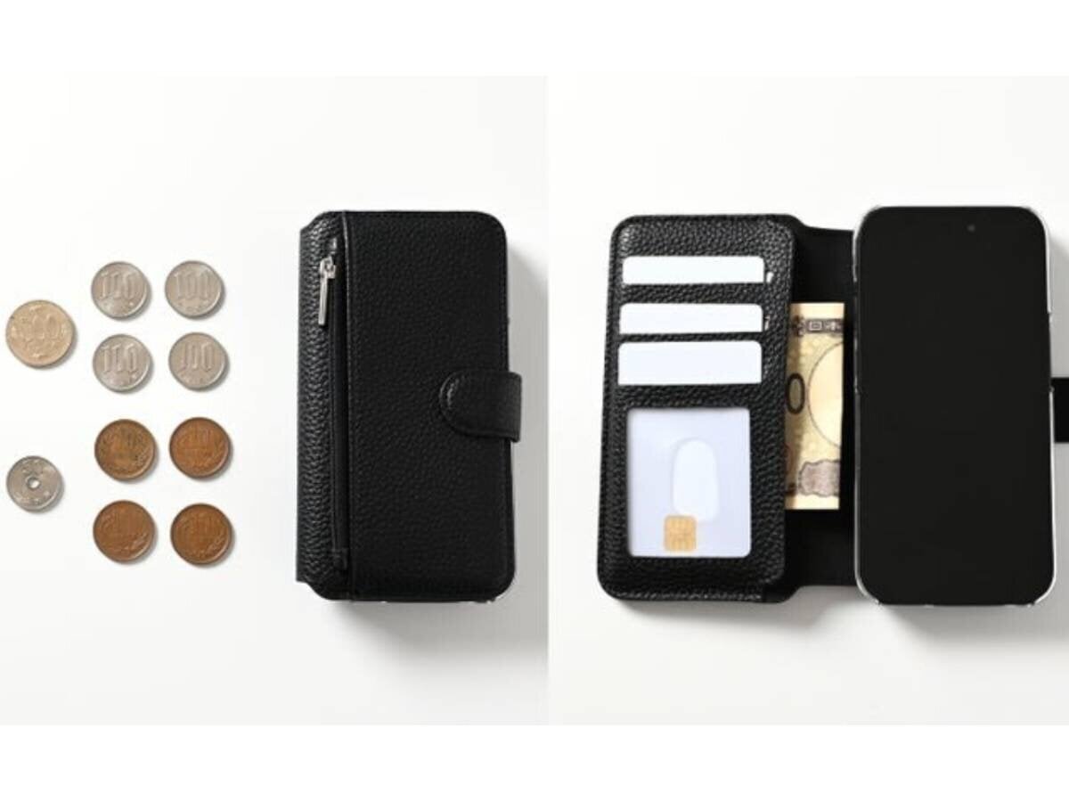 【Hands-free】Turn your smartphone into a wallet! The zip wallet that can hold coins is incredibly convenient
