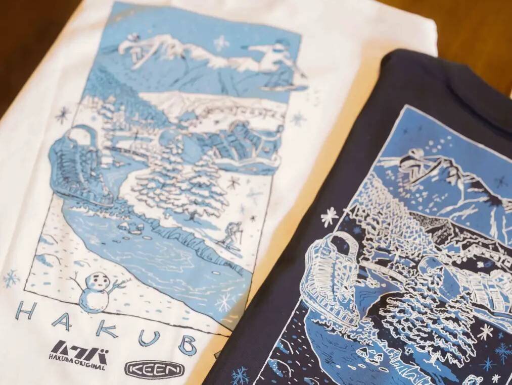 【Keen】The first collaboration with the official brand of Hakuba Village! A hybrid T-shirt you want for under your outerwear