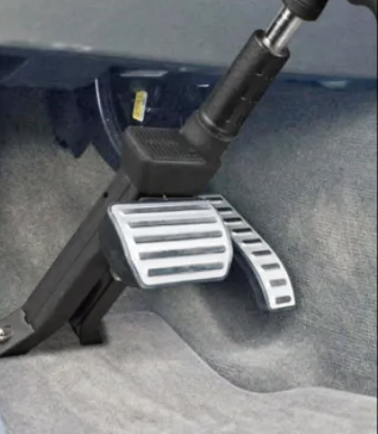 【Car Security】Is it indestructible even with a drill!? Protecting your vehicle with a brake lock that simply requires stepping and turning