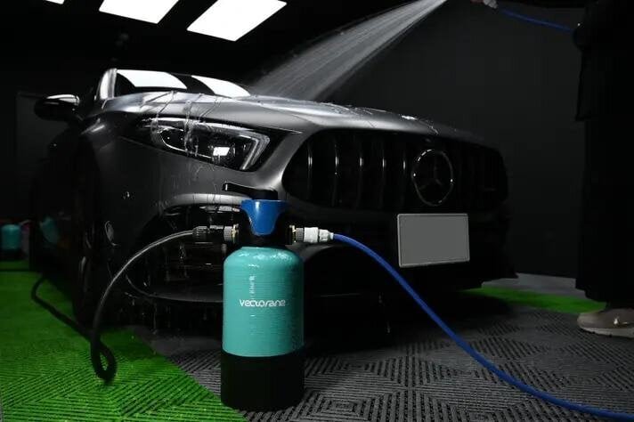 【Self-service car wash】 Graduate from tap water! Avoid water stains with the "super compact pure water device" that requires no wiping.
