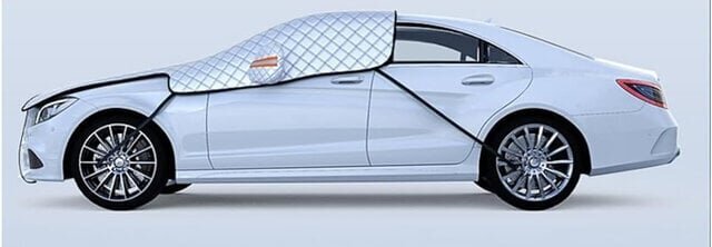 【Car Snow Measures】Is it like a mobile garage!? A wide range cover from the front to the hood