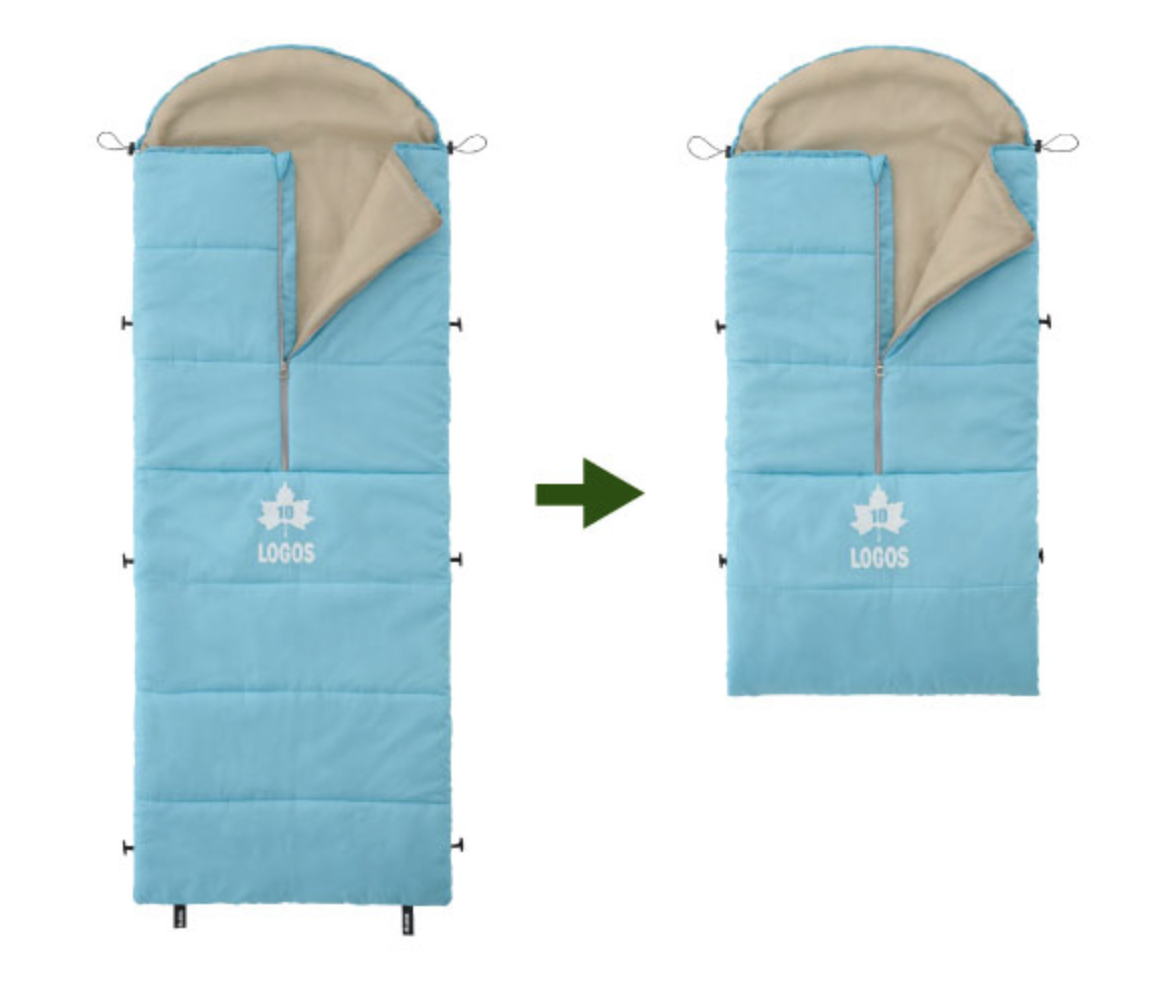 【Family Camping】 Responding to the desire to "do it myself"! A kids sleeping bag that can be used as they grow.