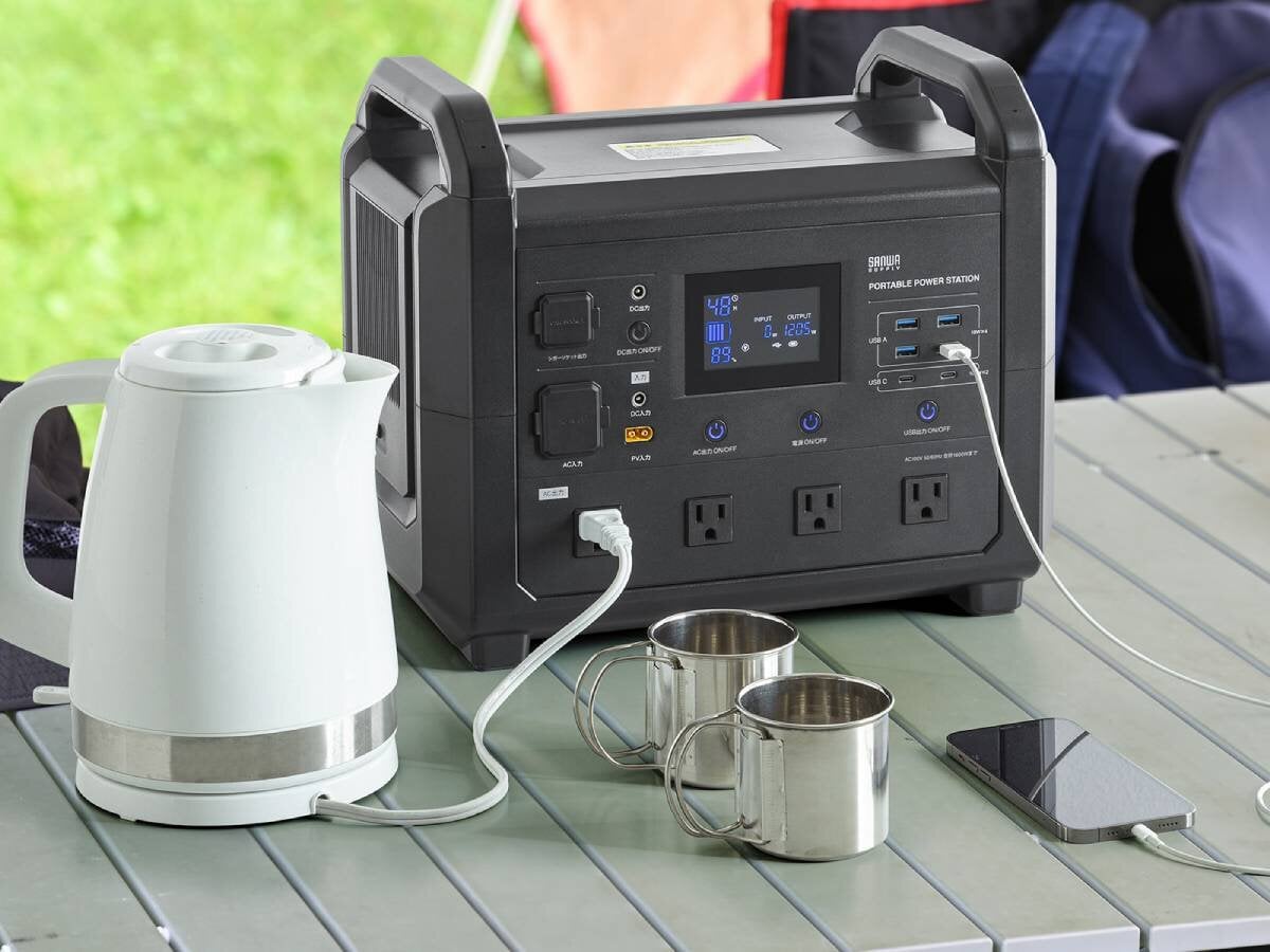 【ポタ電】暖房器具&家電も動かせる!EV車採用のリン酸鉄リチウムイオン電池を搭載