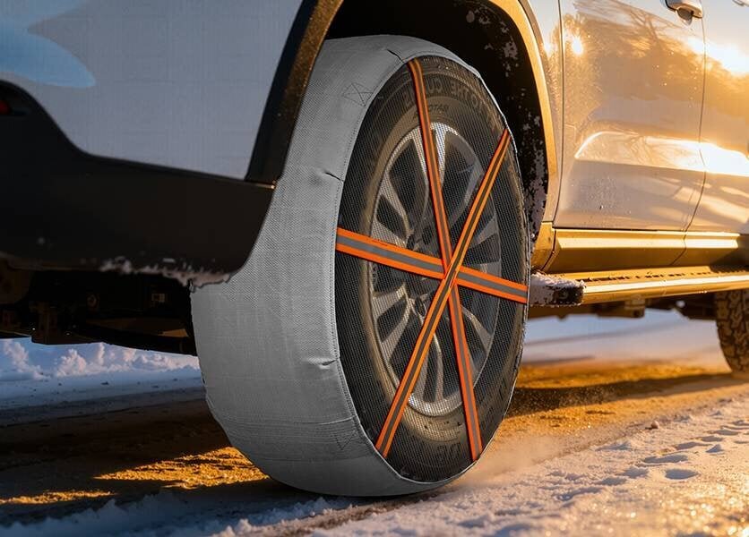 【Snow Road Measures】Be cautious of snow in February! Prepare for sudden snowfall with snow socks suitable for chain regulations