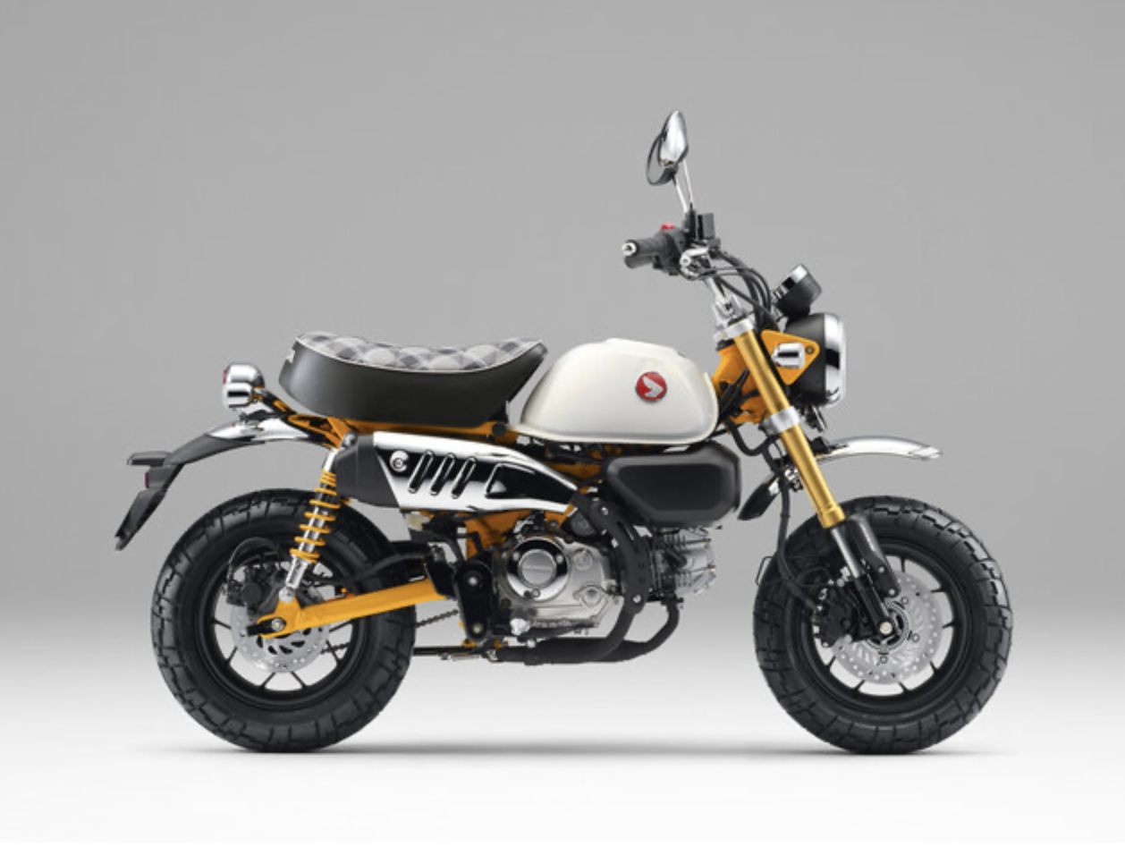 【ホンダ】「モンキー125」に新色バナナイエロー！チェック柄シート復活で、価格は49万5000円