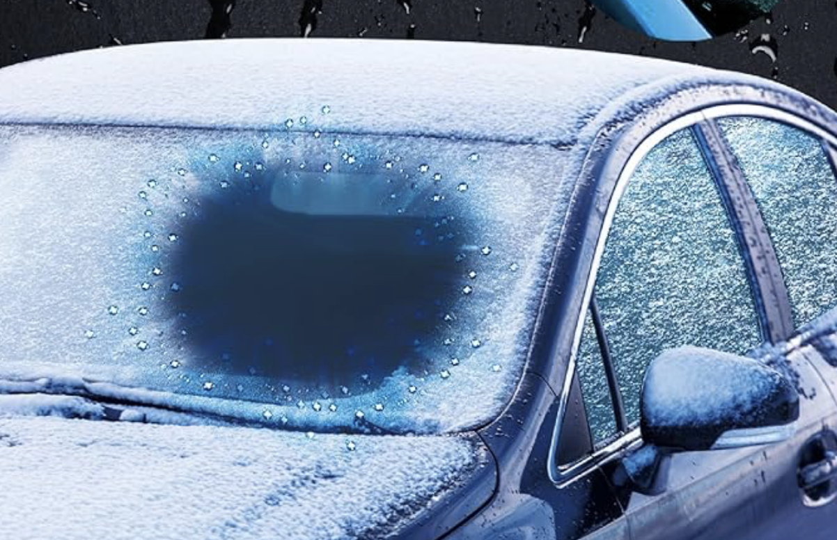 【Snow】My car's windshield is frozen…!? It should be melted instantly with de-icing and water-repellent spray
