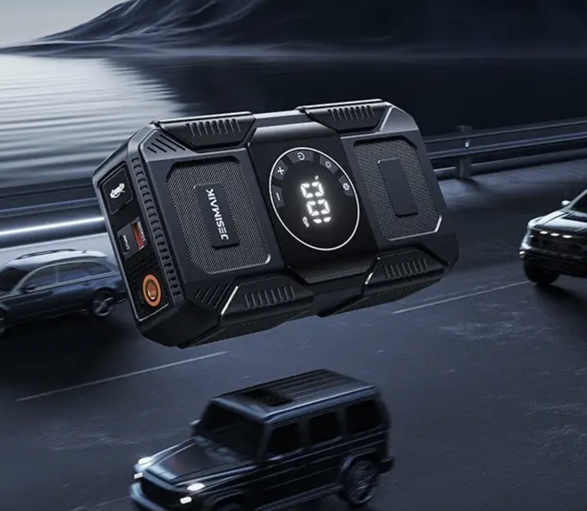 【Car Troubles】 From battery failures to tire issues! A jump starter that integrates four functions.