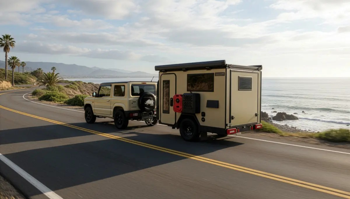 【Car Camping】It's now a "movable house"! A light cant trailer that can even carry a small motorcycle