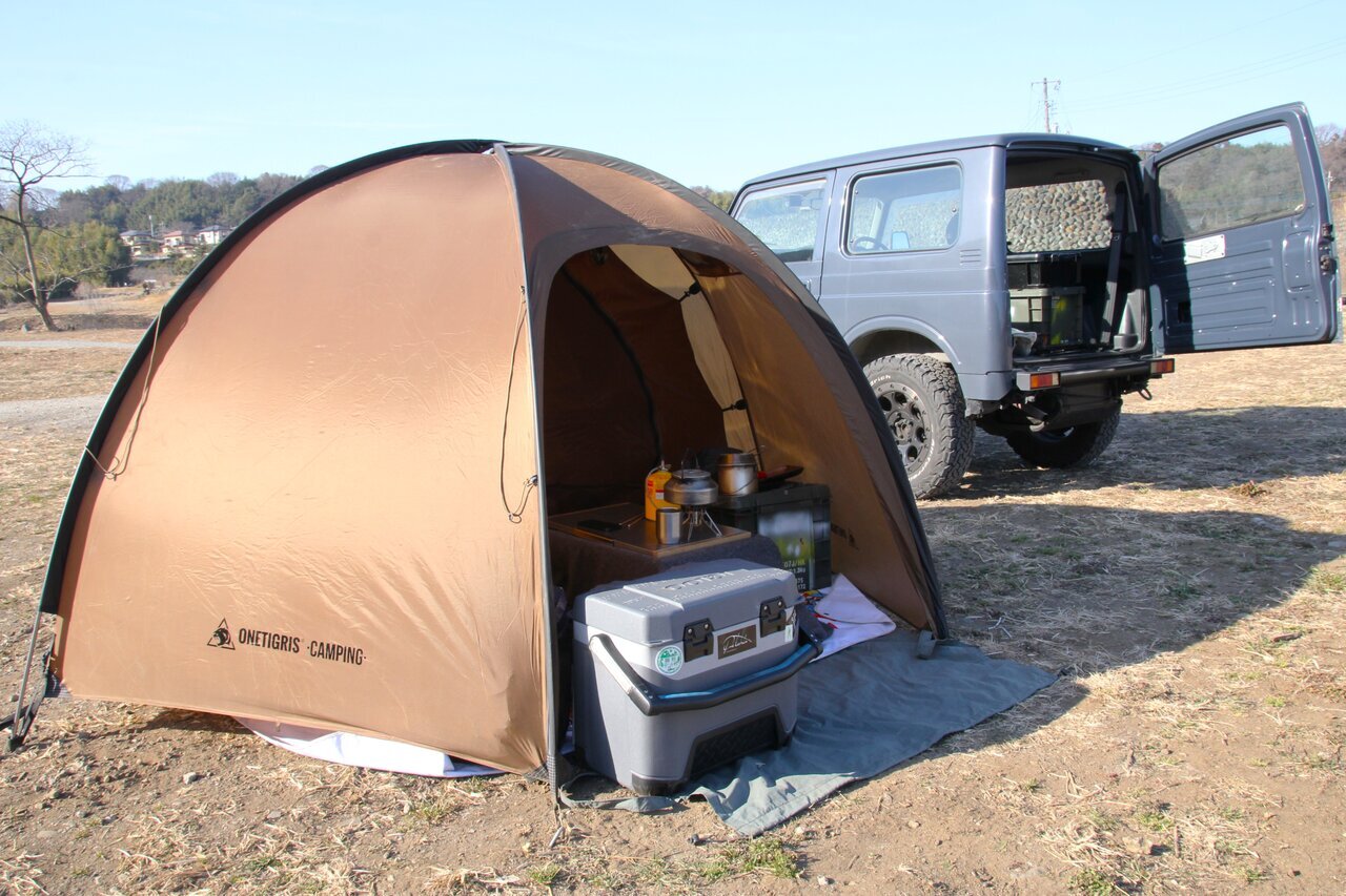[Practical Review] Inserting a small charcoal kotatsu! Tried a solo stay in the tent "COCO NEST"