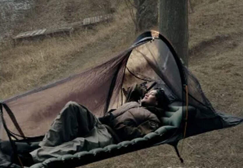 【Bike Travel】A hammock that can be packed! With a design that intentionally does not "sway," you can truly relax