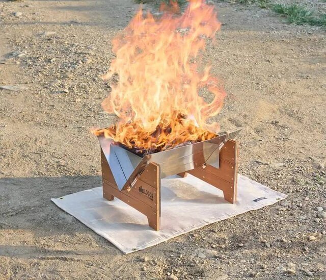 【ロゴス】1万円台でこの造形美！花見や庭先BBQで使えるウッディファイヤーベース