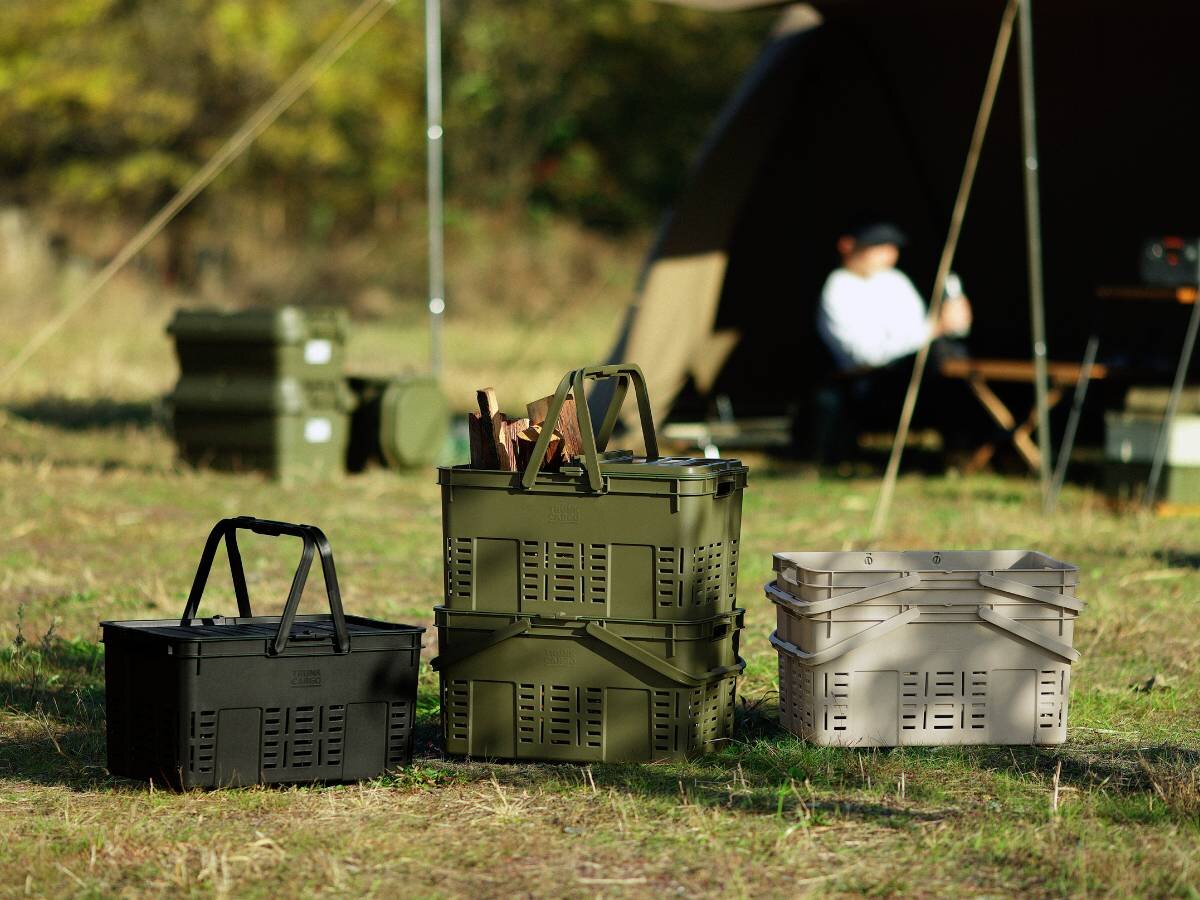 片手で持ち運べる！キャンパー御用達「トランクカーゴ」にバスケットタイプが出たぞ