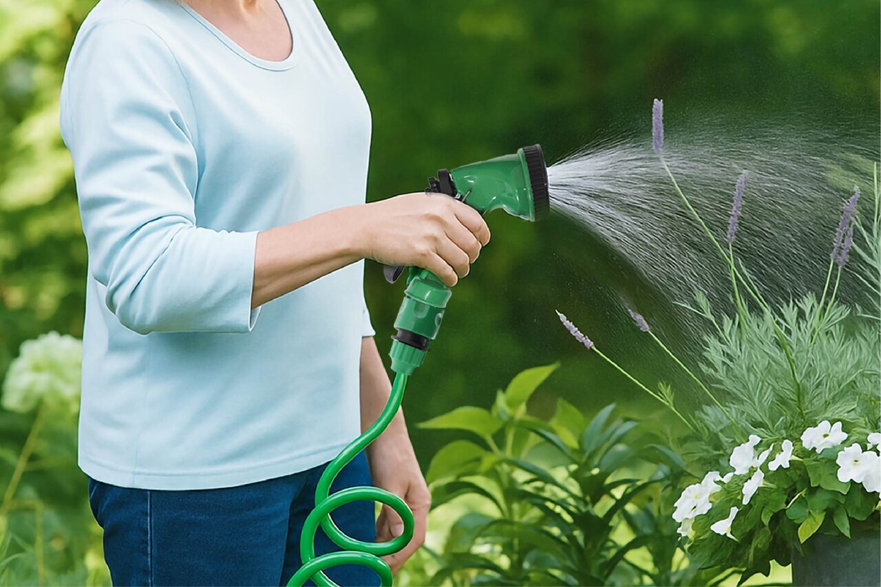 【Convenient】Eliminate the minor stress after washing your car! No more tangling with the extendable coiled hose