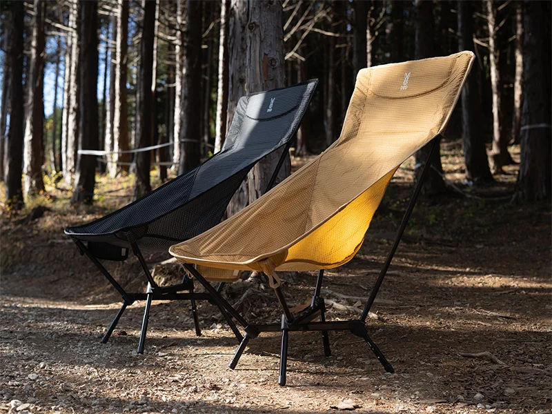 【Bike Trip】Compact size that can fit in small cars & two-wheelers! Storage size “approximately 65% reduced” high back chair