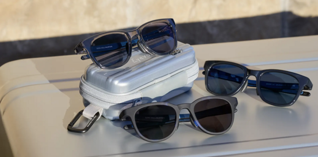A special collaboration sunglass from Zero Halliburton x Eyevol! The attache case-style case is also beautiful