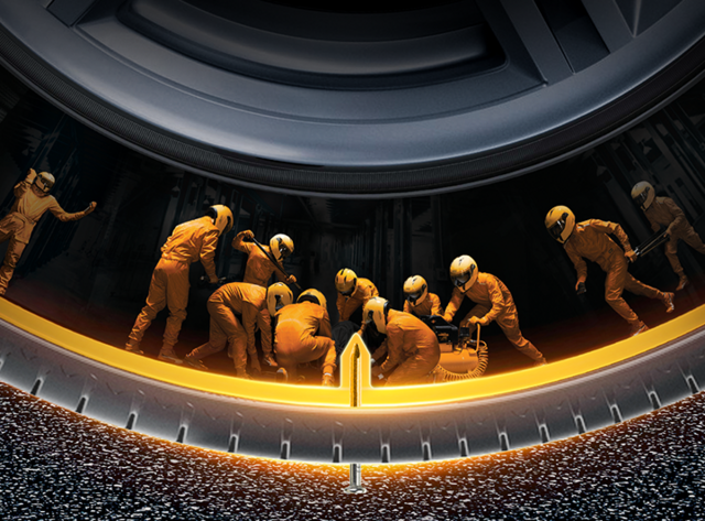 【Tires】Even if a nail is stuck, the air does not escape! A comfort tire that automatically seals “puncture holes”