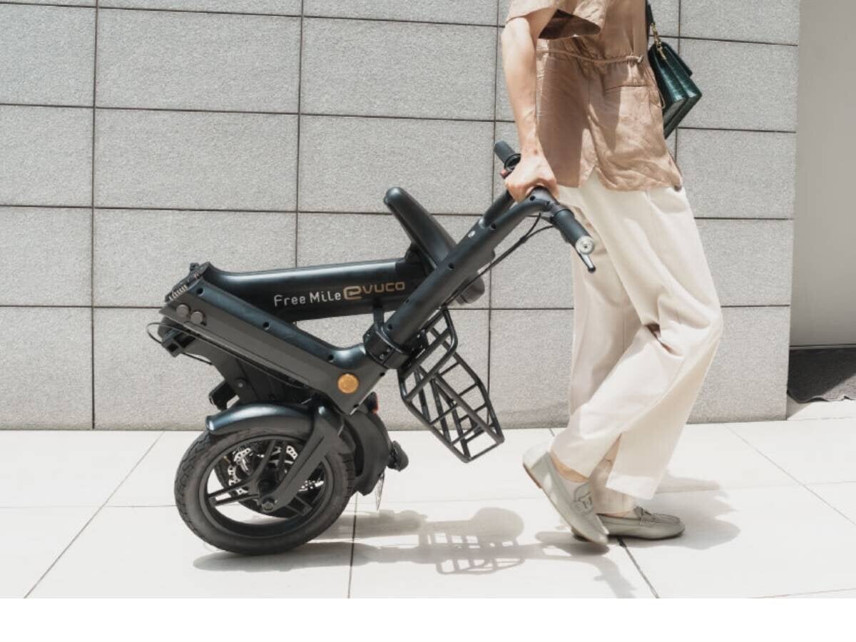 【Specific small motorized vehicle】Easy to move from bicycle parking! Revolutionary gear that can be pulled along.
