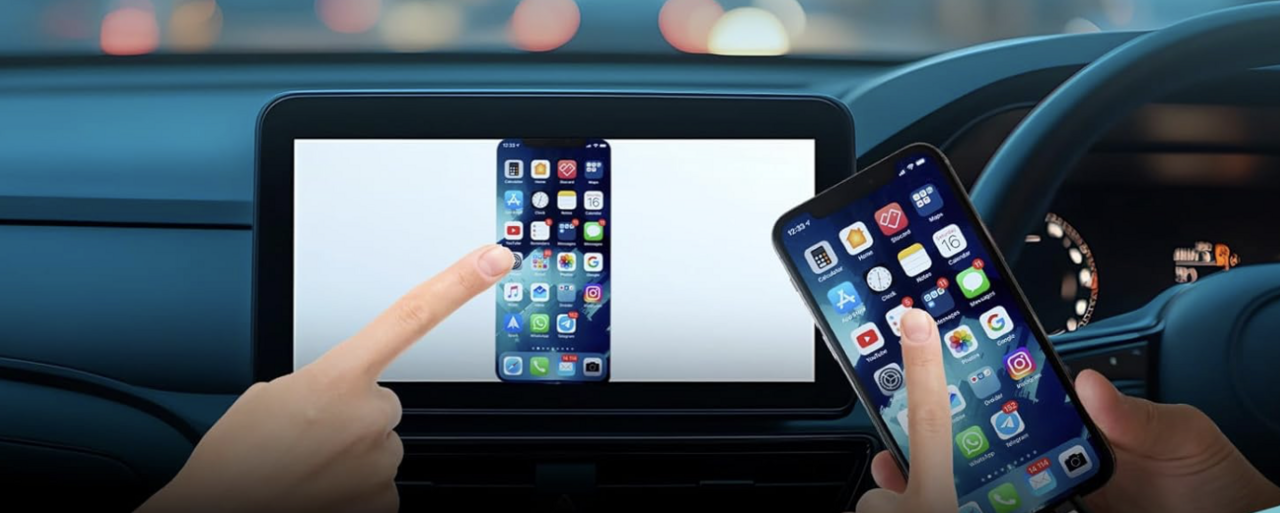 【Car Gadget】 Mirror your smartphone! Compatible with Honda genuine navigation & supports two-way touch operation!