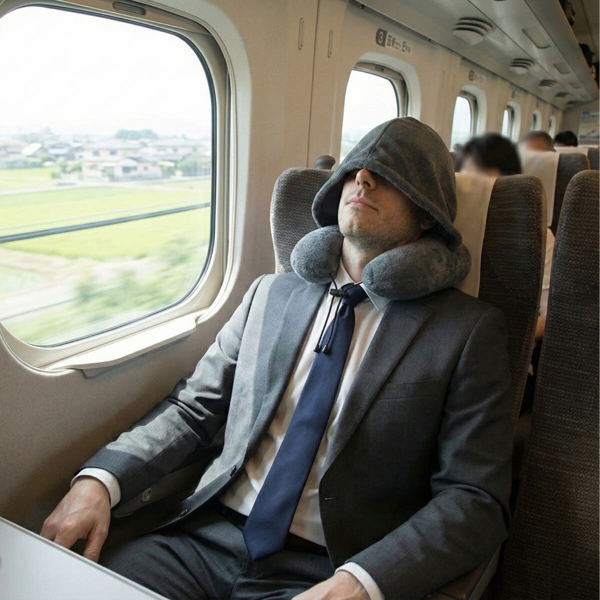 【春の旅行】“移動時間”に革命が起きる！目元までしっかり覆えるジェル式ネックピロー