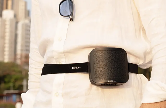 It's like wearing an air conditioner! With the evolution of wearable air conditioning powered by "AI," you'll be comfortable all year round