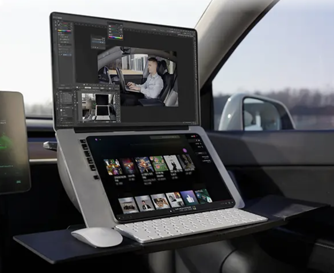 [In-car update] The driver's seat becomes a "blissful workplace"!? A workstation that requires no tools to enhance productivity