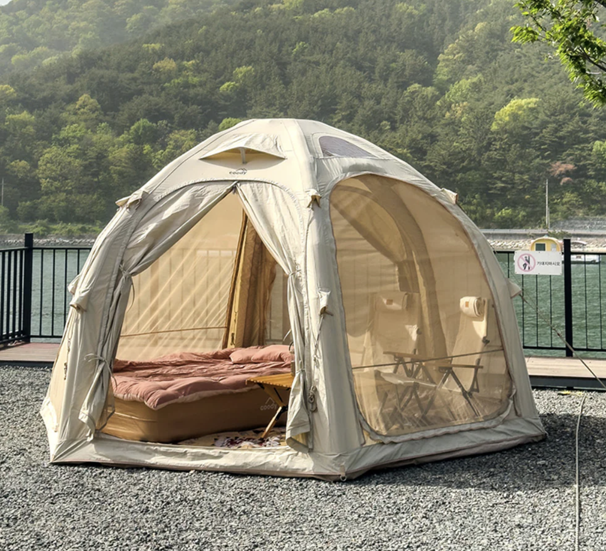 【Air Tent】Say goodbye to setup fatigue! What makes it functional enough to appeal to expert campers