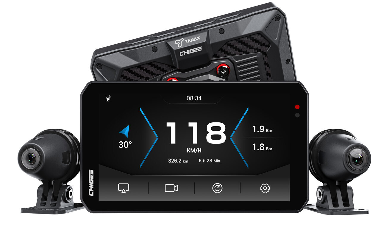 【Bike】It’s not just a monitor! It supports safe rides with blind spot monitoring and a drive recorder.