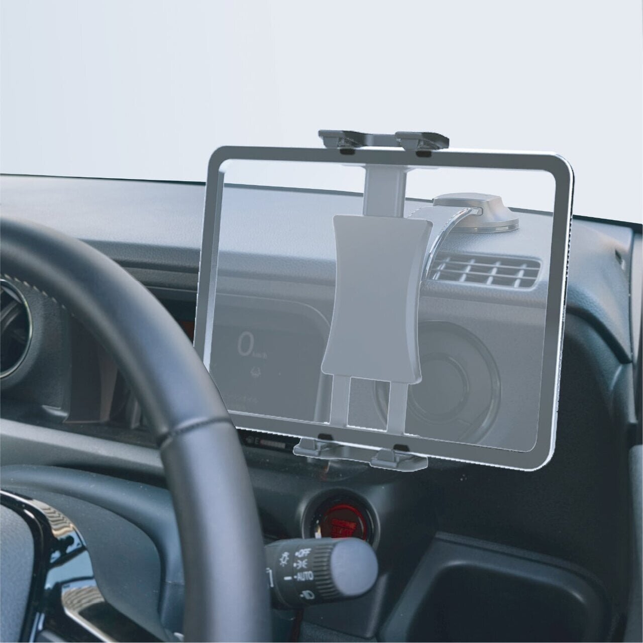 [In-car] Clear view in low position! Easy to see maps and videos on a large screen tablet!