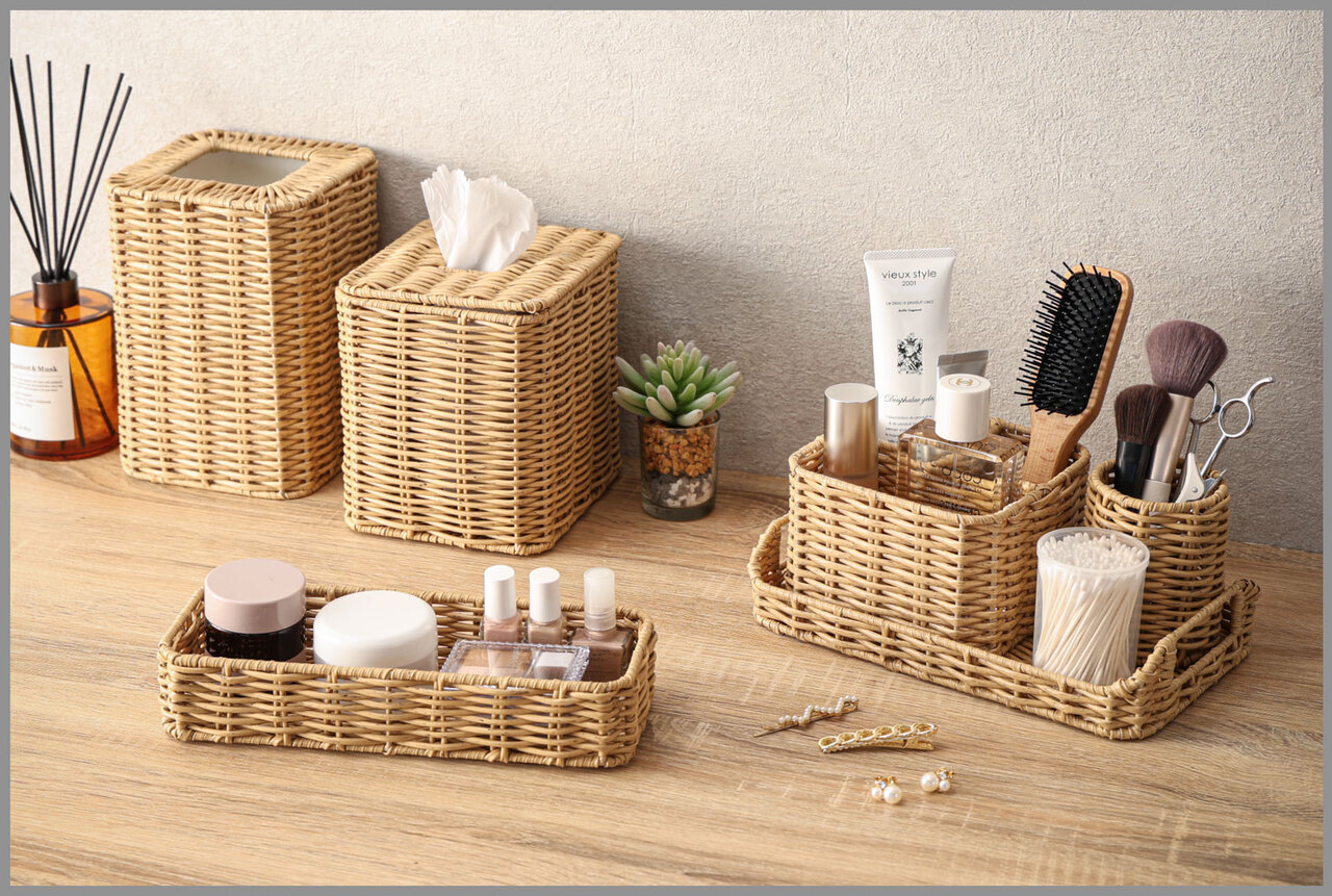 【Nitori】Refresh your mood with a change of decor! Organize your water areas with the moisture-resistant "Rattan-like Hand-Woven Series"
