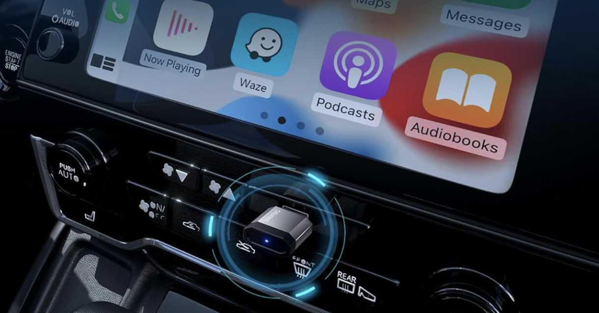 【Car Gadget】Coin-sized but super-fast wireless conversion! Navigation, phone, and messages can be done freely