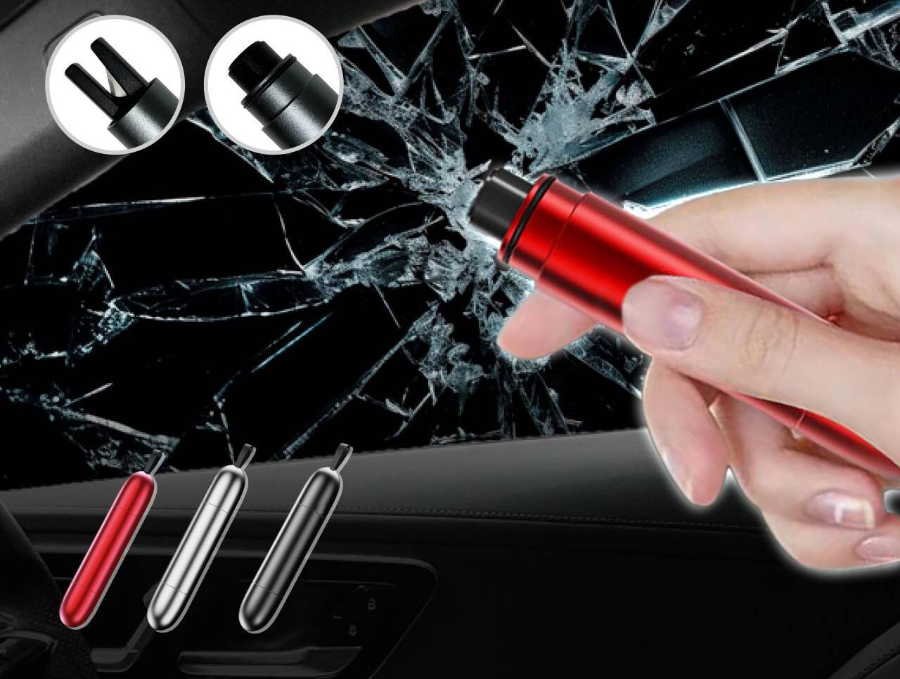 【車載】ガラス粉砕＆シートベルトもスパッと！ミニ防災ツールで“命”を守る選択を