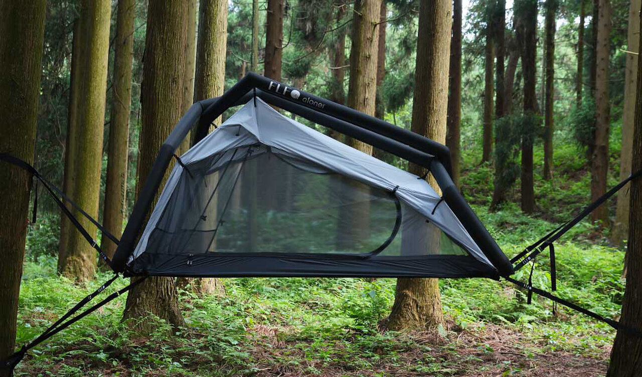 【Transforms into a hammock】Setup in 50 seconds, takedown in 2 minutes! A 2WAY tent that can create a "secret base" in the air