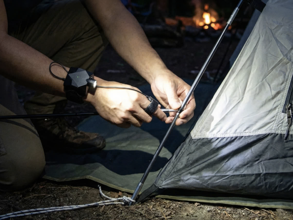 【Disaster Prevention】Flashlights are entering the “no-carry era”! A wrist-mounted device that allows you to control lighting with your fingertips