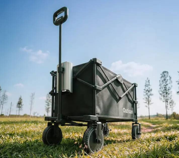 【AI-equipped】Easily transport up to 75kg with just one finger! Equipped with an automatic stop function, this electric carry wagon