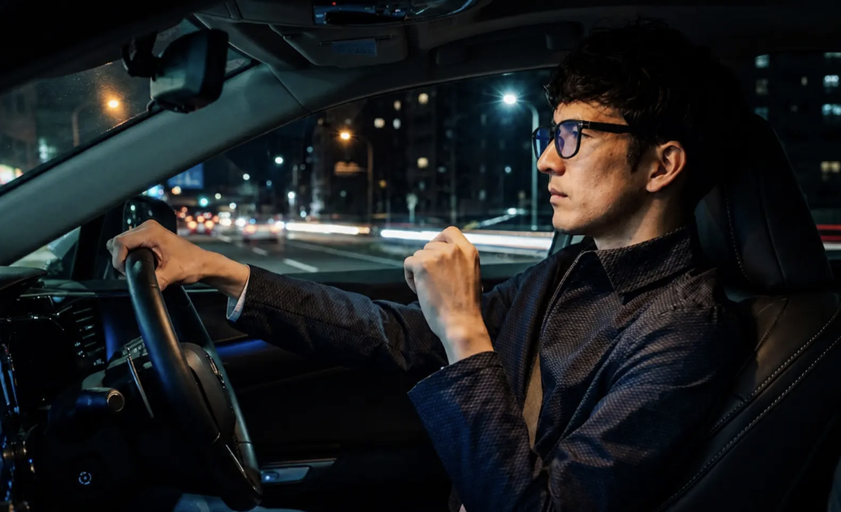 【ドライビングサングラス】対向車のライトから西日まで！防眩と見やすさを両立だ