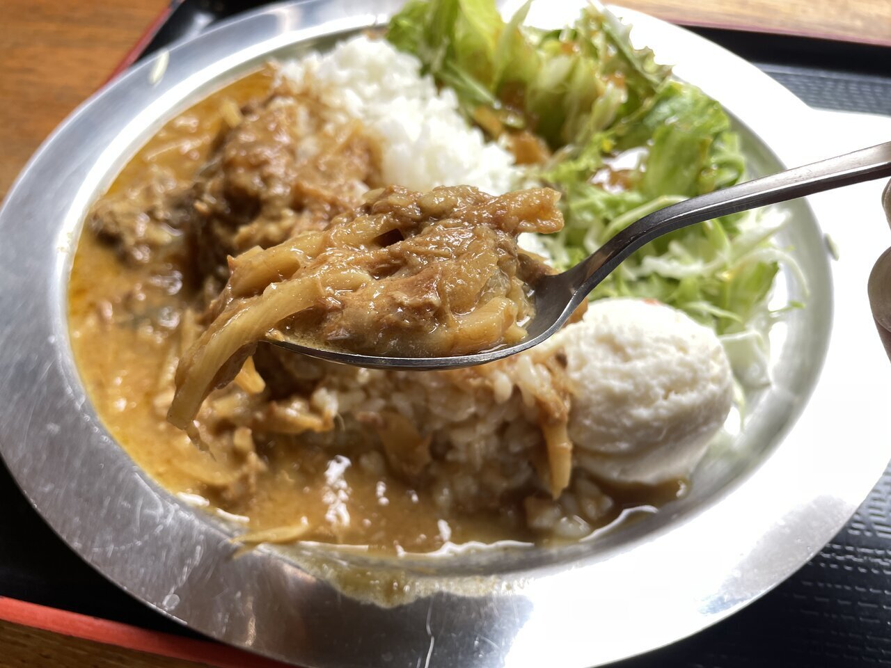 【Onsen Diner】 Revisit to Nomekoi-yu in Tanbalyama Village, Yamanashi Prefecture! "Nomekoi Green Curry" new menu, fully satisfying