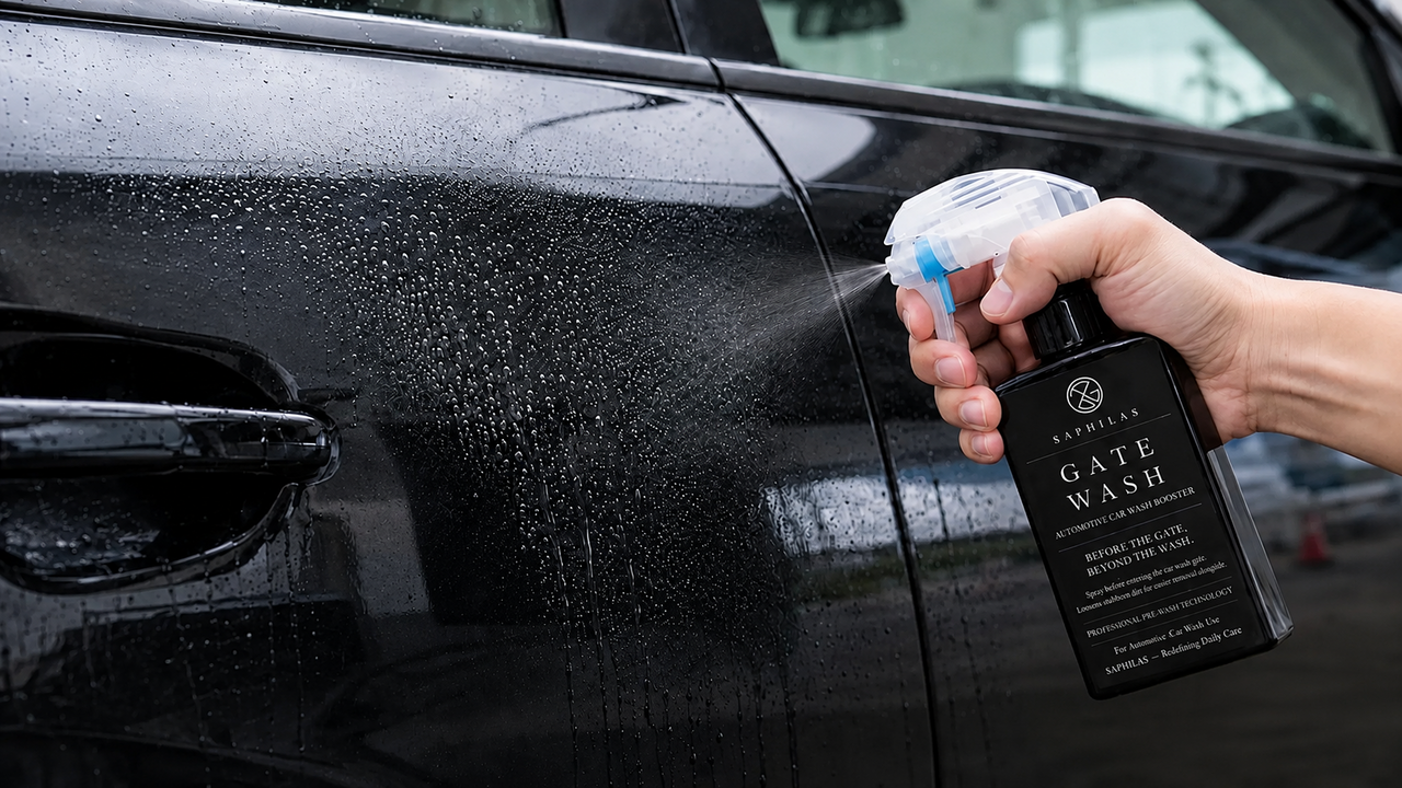【タイパ】洗車機のブラシ傷を防ぐ!? 下洗い専用スプレー「GATE WASH」とは？