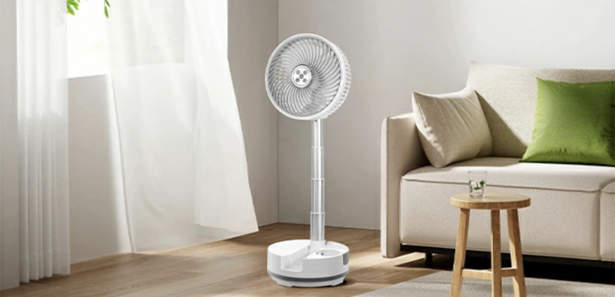 電気代は“0.85円/日”!4日連続で使える「折りたたみ扇風機」で夏の停電時に備える
