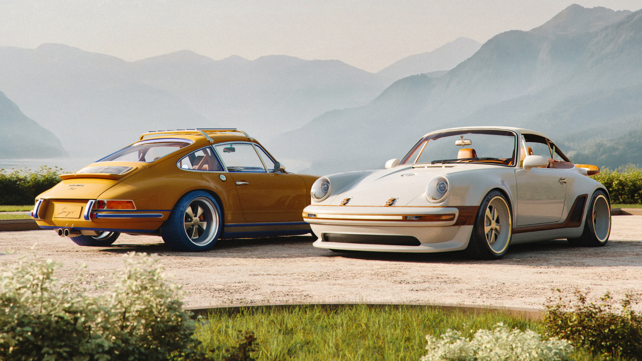 What are the two "Porsche 911" jointly created by Louis Vuitton and Singer?