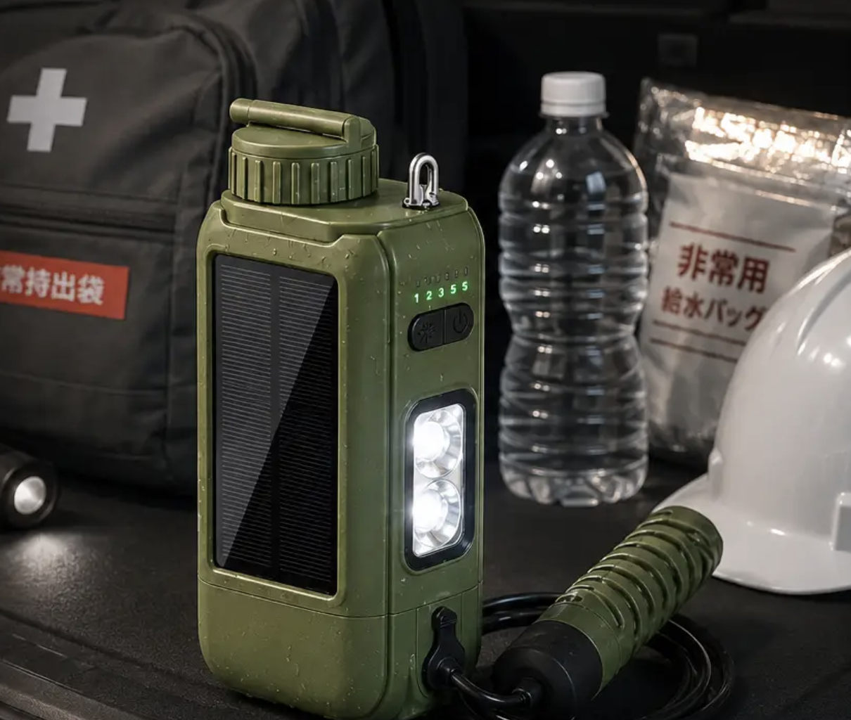 【Power Outage・Water Outage】"Ensuring Drinking Water" is not all! A portable water purifier equipped with power supply & lights