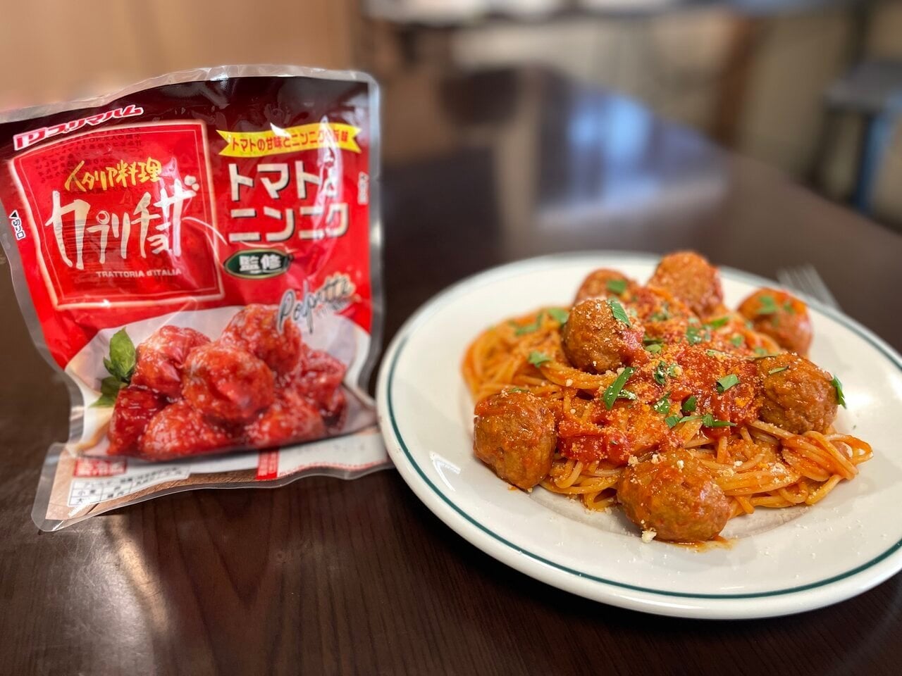 Recreating the Meatball Pasta from "Lupin the Third: The Castle of Cagliostro" with meatballs supervised by Capricciosa