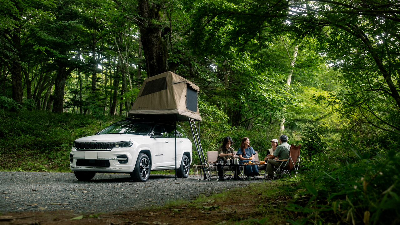 【Snow Peak】The roof of my beloved car became a “bedroom”! An air-inflated rooftop tent