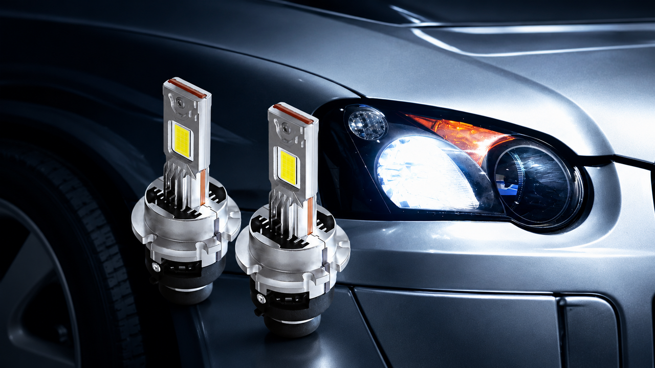 【愛車メンテ】工具を使わず純正HID→LED化！夜道が1.5倍明るくなるヘッドライトバルブ