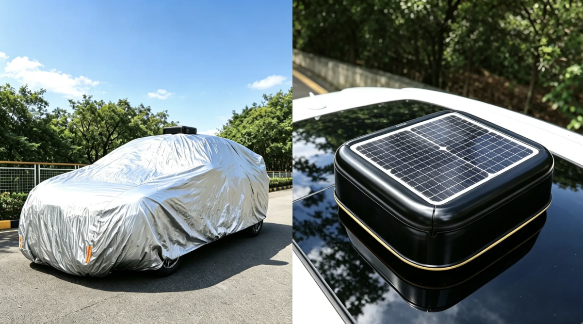 Cover your car with one touch! Avoid dirt and damage with the solar-powered fully automatic car cover