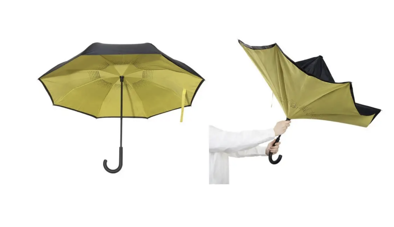 【Heavy Rain & Typhoon】Tough umbrellas with 20 ribs and inverted umbrellas too! 12 “heavy rain countermeasure” items available at Hands.
