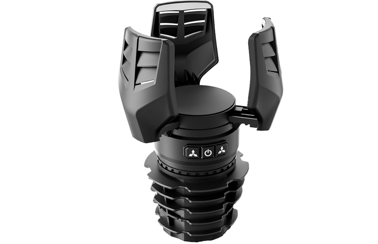 【Weekend Drive】Cans and large tumblers are securely fixed! An electric opening and closing holder that just plugs in