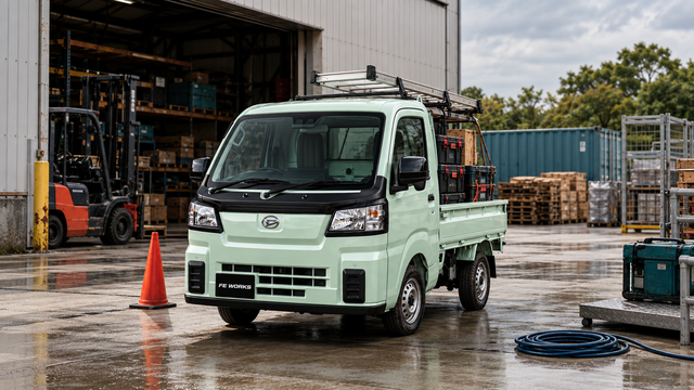 Giving the Hijet light truck a "armor"! The impression has dramatically changed with double-sided tape installation customizations