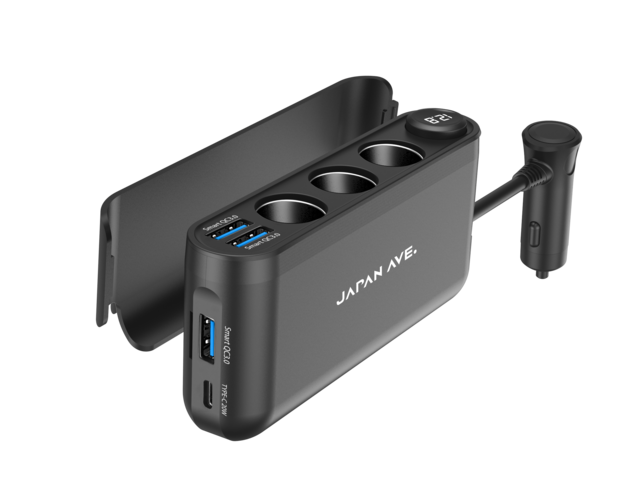 カー用品 車内でパソコンを急速充電 機能てんこ盛りの三連シガーソケット Maduro Online マデュロオンライン