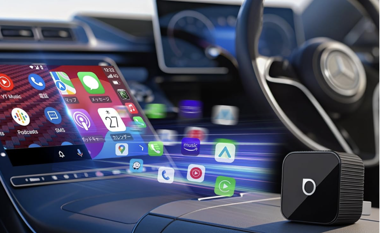 車載ガジェット】スマホとカーナビをワイヤレス接続！「OTTOCAST Mini