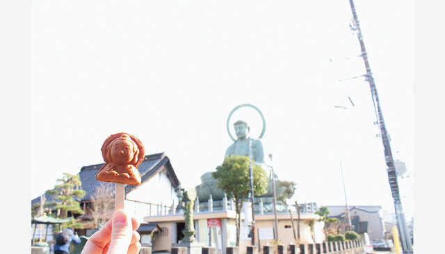 『amida coffee』の大仏カステラ　大仏カステラで、まちを元気に。